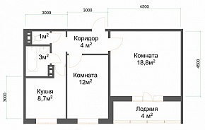 2-комнатная квартира 52.41 м2 ЖК «Электростальский»